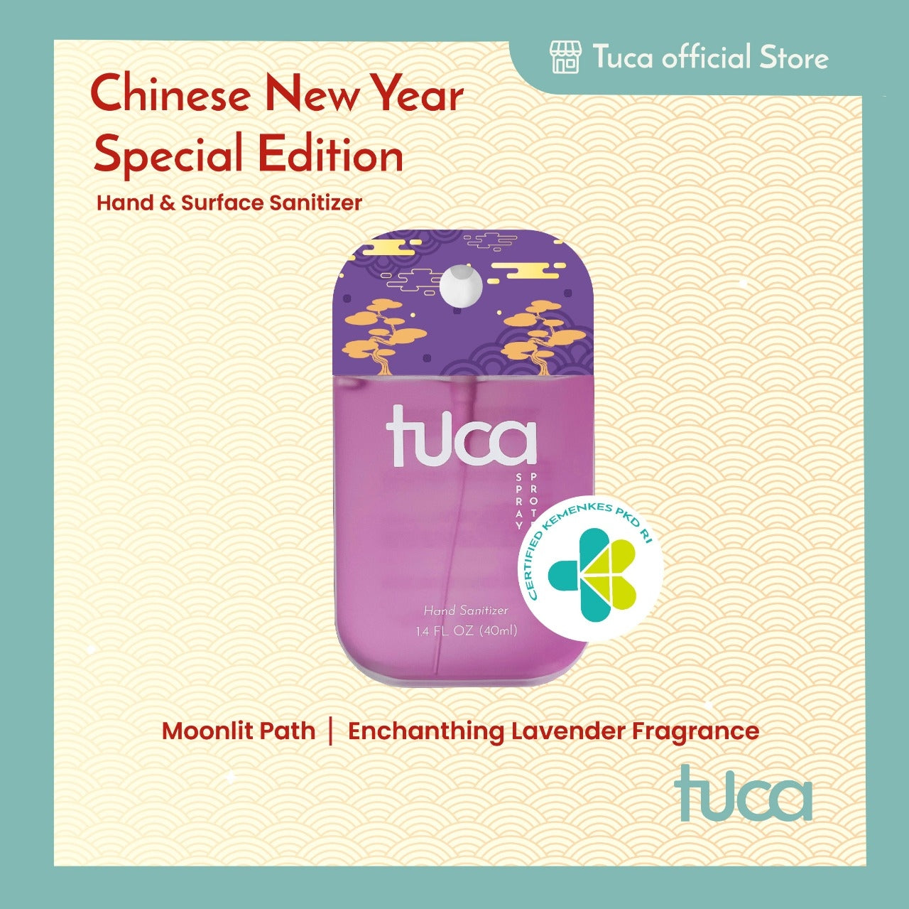 Tuca CNY Special Edition Hand Sanitizer & Surface Sanitizer Hampers - Food Grade Custom Spray