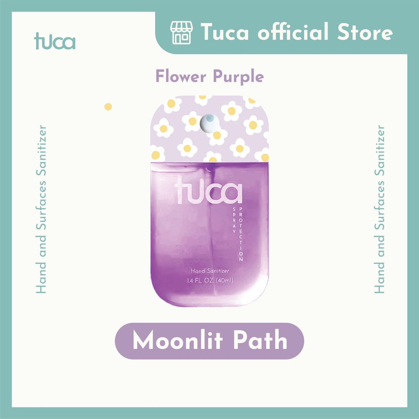 Tuca Flower Edition  Hand Sanitizer and Surface Sanitizer - Food Grade Custom Spray Sanitizer