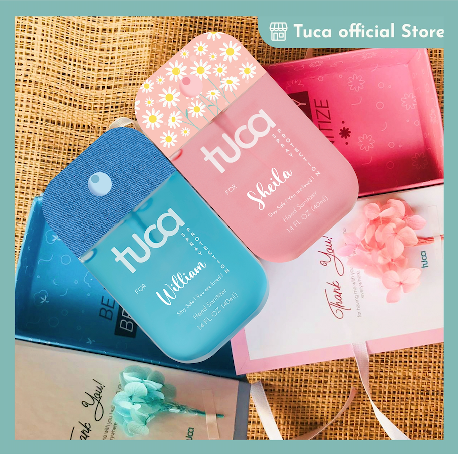Tuca Custom Print Botol  Hand Sanitizer Spray Gantung - Biaya Ukir Nama atau Logo atau Full Print