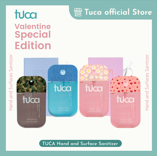 Tuca  Hand Sanitizer and Surface Sanitizer Couple Valentine Edition Food Grade Custom Hand Sanitizer