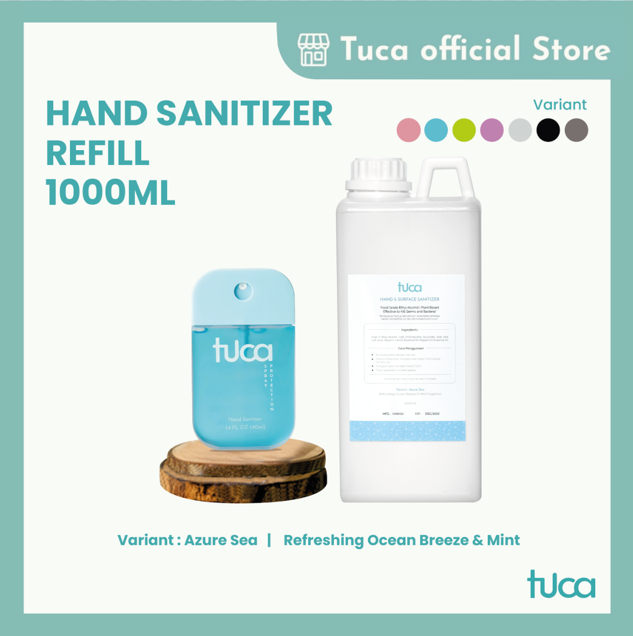 Tuca Cairan Refill Hand Sanitizer and Surface Sanitizer