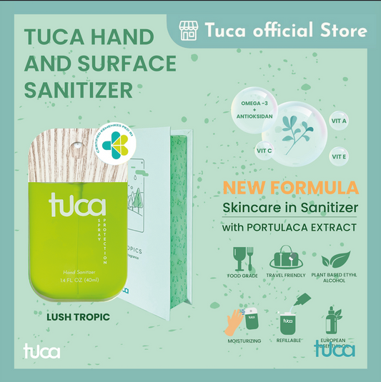 Tuca Hand Sanitizer and Surface Sanitizer - Lush Tropics - Food Grade Touchland Custom Sanitizer